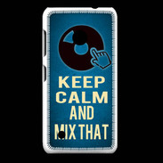 Coque Nokia Lumia 530 Keep Calm and Mix that Bleu