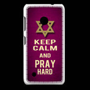 Coque Nokia Lumia 530 Keep Calm and Pray jewish Rose