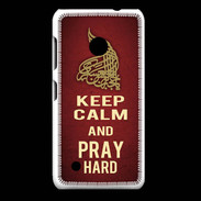Coque Nokia Lumia 530 Keep Calm and Pray Muslim Rouge