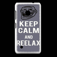 Coque Nokia Lumia 530 Keep Calm and Reelax Gris