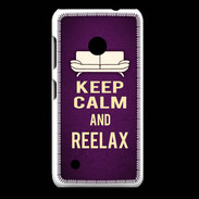 Coque Nokia Lumia 530 Keep Calm and Reelax Violet
