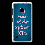 Coque Nokia Lumia 530 LOL MDR bleu ZG
