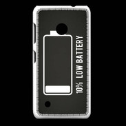 Coque Nokia Lumia 530 Low Battery noir ZG