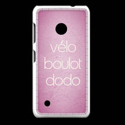 Coque Nokia Lumia 530 Vélo Boulot Dodo Rose ZG