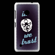 Coque Nokia Lumia 530 In Catch We trust Bleu ZG