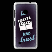 Coque Nokia Lumia 530 In Ciné We trust Bleu ZG