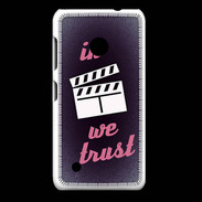 Coque Nokia Lumia 530 In Ciné We Trust Rouge ZG