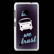 Coque Nokia Lumia 530 In Combi We trust Bleu ZG