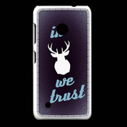 Coque Nokia Lumia 530 In Elan We trust Bleu ZG