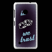 Coque Nokia Lumia 530 In Gamble We trust Bleu ZG