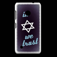 Coque Nokia Lumia 530 In Judaïsme We trust Bleu ZG 