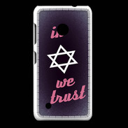 Coque Nokia Lumia 530 In Judaïsme We trust Rouge ZG 