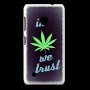 Coque Nokia Lumia 530 In Weed We trust Vert ZG