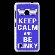 Coque Nokia Lumia 530 Keep Calm Funky Bleu