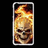 Coque HTC Desire Eye Tête de mort en flamme 5