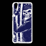 Coque HTC Desire Eye Tête de mort Biker USA