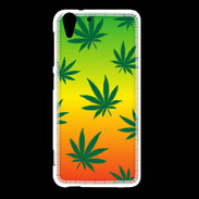 Coque HTC Desire Eye Fond Rasta Cannabis