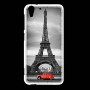 Coque HTC Desire Eye Vintage Tour Eiffel et 2 cv