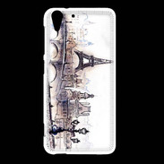 Coque HTC Desire Eye Vintage Paris en dessin