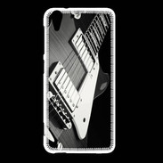 Coque HTC Desire Eye Guitare en noir et blanc