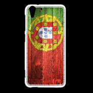 Coque HTC Desire Eye Drapeau Portugal imitation bois