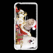 Coque HTC Desire Eye Chaton et Chiot Noël