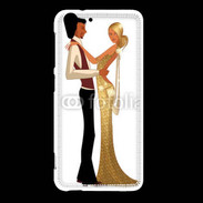 Coque HTC Desire Eye Couple glamour dessin
