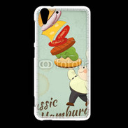 Coque HTC Desire Eye Hamburger vintage