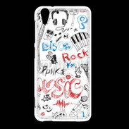 Coque HTC Desire Eye Eléments de musique en dessin