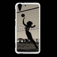 Coque HTC Desire Eye Beach Volley en noir et blanc 115