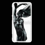 Coque HTC Desire Eye Femme nue body painting noir et blanc 1 