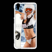 Coque HTC Desire Eye Charme et snowboard
