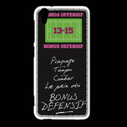 Coque HTC Desire Eye Plaquage Bonus offensif-défensif Noir