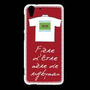 Coque HTC Desire Eye Mère de rugbyman Bonus offensif-défensif Rouge