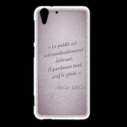 Coque HTC Desire Eye Public génie Rose Citation Oscar Wilde