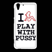 Coque HTC Desire Eye I love Play Pussy
