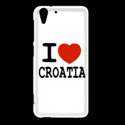 Coque HTC Desire Eye I love Croatia