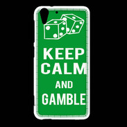 Coque HTC Desire Eye Keep Calm Gamble Vert