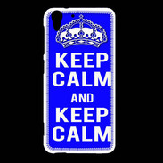 Coque HTC Desire Eye Keep Calm Bleu