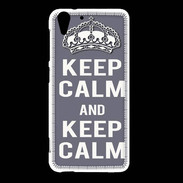 Coque HTC Desire Eye Keep Calm Gris