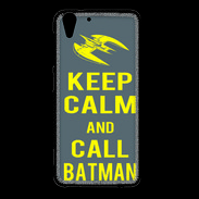 Coque HTC Desire Eye Keep Calm Call Batman Gris