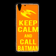 Coque HTC Desire Eye Keep Calm Call Batman Orange
