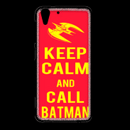 Coque HTC Desire Eye Keep Calm Call Batman Rouge