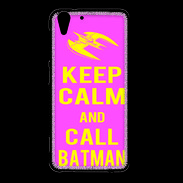 Coque HTC Desire Eye Keep Calm Call Batman Rose