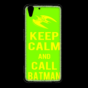 Coque HTC Desire Eye Keep Calm Call Batman Vert pomme