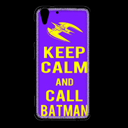 Coque HTC Desire Eye Keep Calm Call Batman Violet