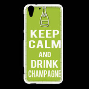 Coque HTC Desire Eye Keep Calm Drink champagne Vert pomme