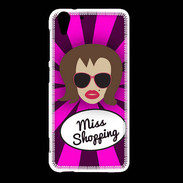 Coque HTC Desire Eye Miss Shopping Chatain