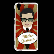 Coque HTC Desire Eye Mister Business Brun