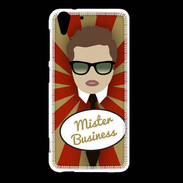 Coque HTC Desire Eye Mister Business Chatain
